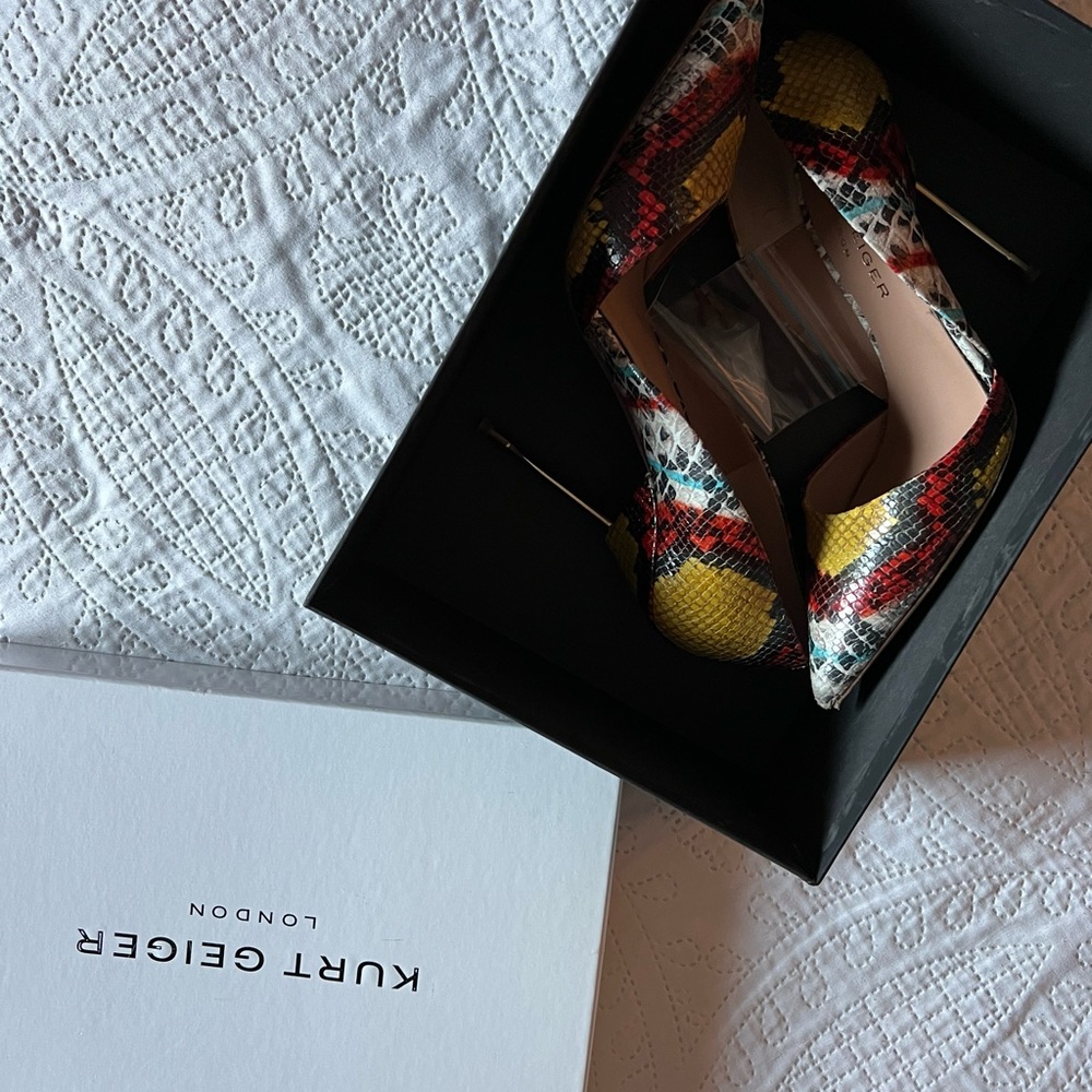 Kurt Geiger London colorful animal print pumps